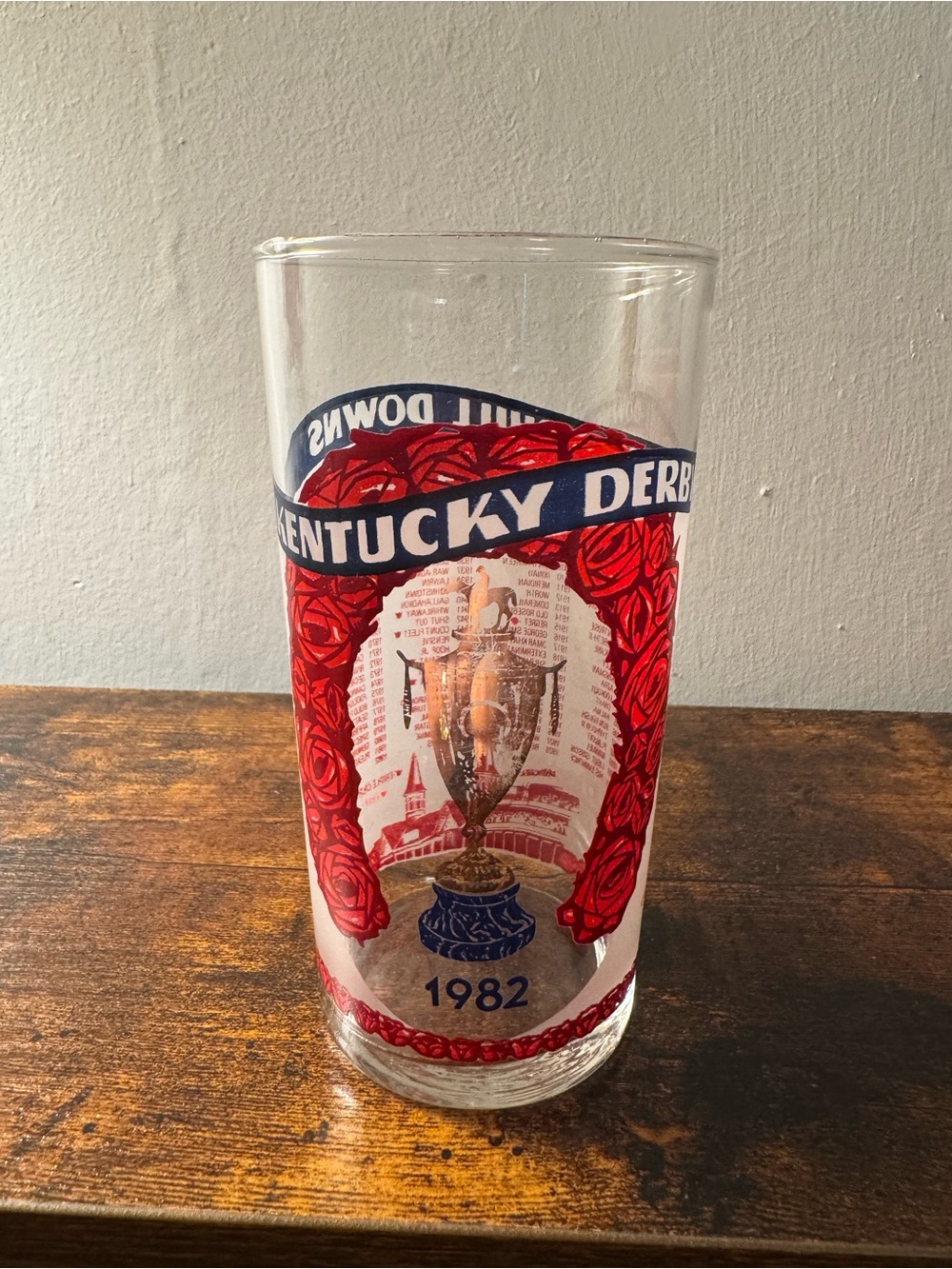 Vintage 1982 Kentucky Derby Official Churchill Downs Glass